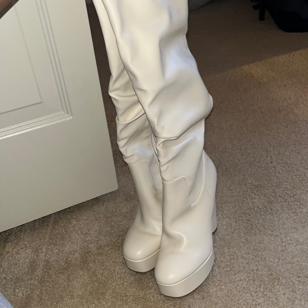 White Platform Boots